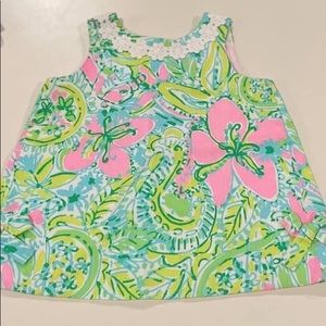 Lilly Pulitzer Baby Shift Dress 6-12m coconut jungle